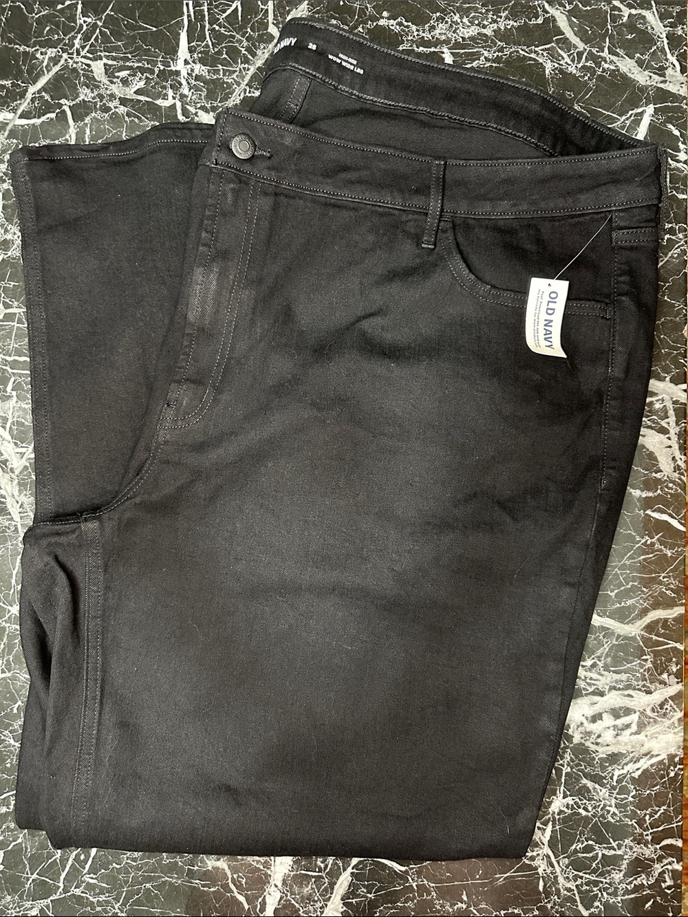 NWT High Rise Old Navy Wow Wide Leg Black Jeans Plus Size 26